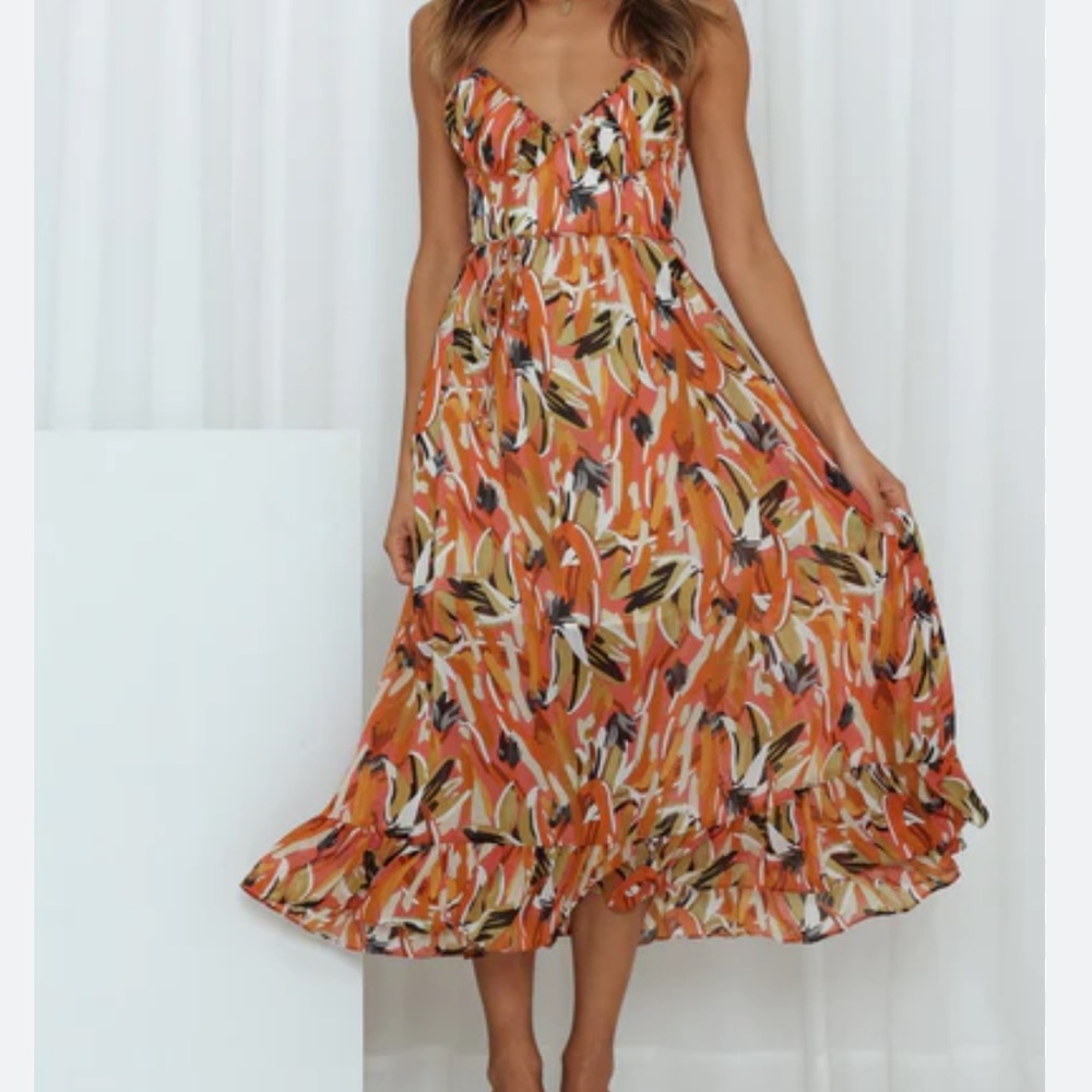 Lay it out midi dress
